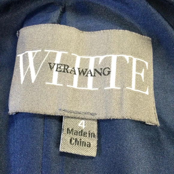 Women's Vera Wang Navy Maxi Dress‎ open back Size 4 - Picture 6 of 13